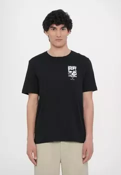Футболка с принтом DEPT PS Paul Smith, черный