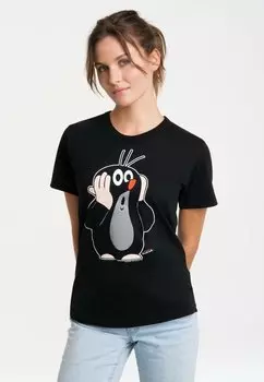 Футболка с принтом DER KLEINE MAULWURF OHOH LOGOSHIRT, цвет schwarz