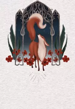 Футболка с принтом DER WUNDERSCHNE FUCHS watapparel, цвет Mottled Light Grey