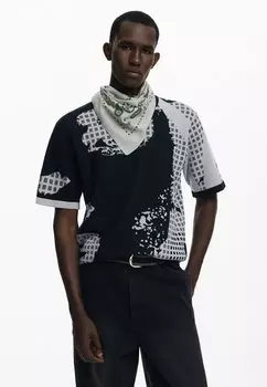 Футболка с принтом Desigual, черный