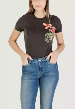 Футболка с принтом Desigual, черный