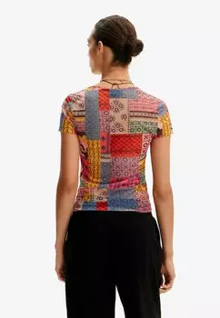 Футболка с принтом Desigual, разноцветная