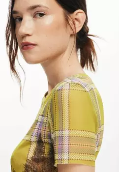 Футболка с принтом Desigual, желтый