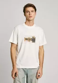 Футболка с принтом DESMOND Pepe Jeans, молочный