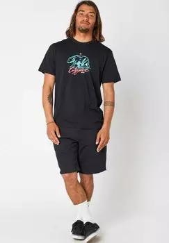 Футболка с принтом Desti Animals Rip Curl, черная