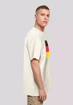Футболка с принтом DEUTSCHLAND FLAGGE DISTRESSED F4NT4STIC, песочный