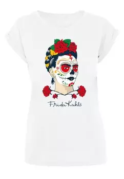 Футболка с принтом DIA DE LOS MUERTOS Merchcode, цвет white