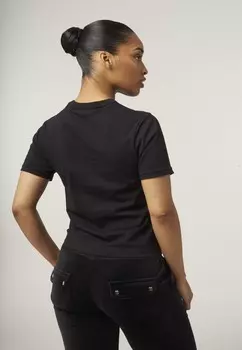 Футболка с принтом DIAMANTE JEWEL GIRLFRIEND Juicy Couture, черный