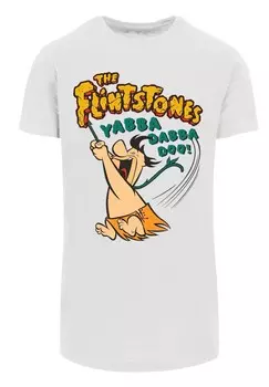 Футболка с принтом DIE FAMILIE FEUERSTEIN FRED YABBA DABBA DOO F4NT4STIC, белый