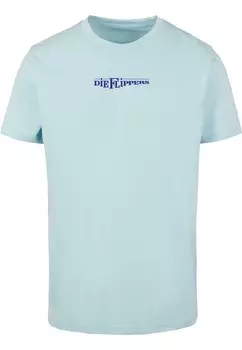 Футболка с принтом DIE FLIPPERS LOGO Merchcode, синий