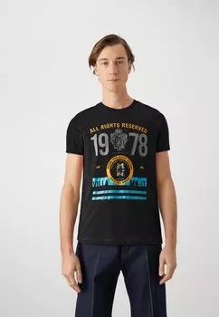 Футболка с принтом Diesel, черный