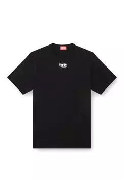 Футболка с принтом Diesel, черный