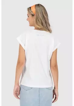 Футболка с принтом DINEAK P KURZARM alife & kickin, белый