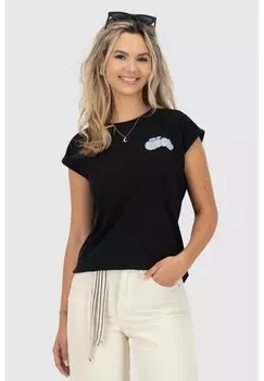 Футболка с принтом DINEAK P KURZARM alife & kickin, черный