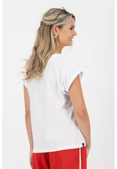 Футболка с принтом DINEAK P KURZARM alife & kickin, белый