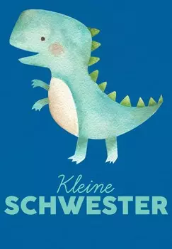 Футболка с принтом DINOSAURIER KLEINE SCHWESTER watapparel, синий