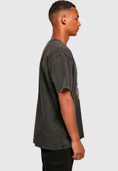 Футболка с принтом DIO SACRED HEART ACID WASHED Merchcode, черный