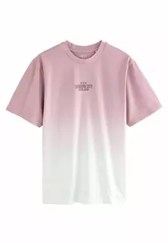 Футболка с принтом DIP DYE GRAPHIC Next, фуксия