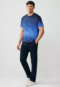 Футболка с принтом DIP DYE GRAPHIC Next, цвет Mottled Blue
