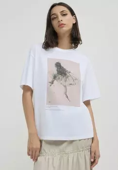 Футболка с принтом DIPINTO Calliope, белый деним