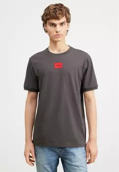 Футболка с принтом Diragolino HUGO, цвет dark grey