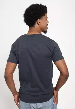 Футболка с принтом DIRTY DOG Henry Tiger, цвет Mottled Dark Grey