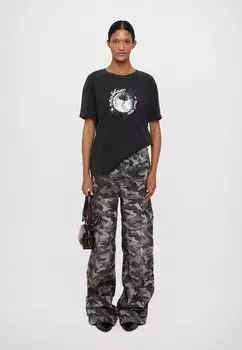 Футболка с принтом DISCO BOYFRIEND TEE rag & bone, черный
