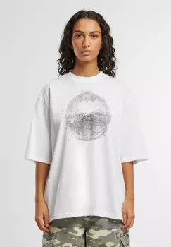 Футболка с принтом DISCO FELICIOUS, белый