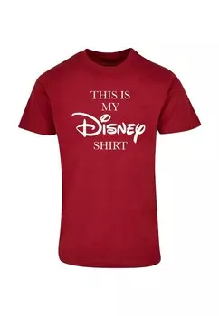 Футболка с принтом DISNEY ABSOLUTE CULT, темно-красный