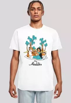 Футболка с принтом DISNEY ALADDIN F4NT4STIC, белый