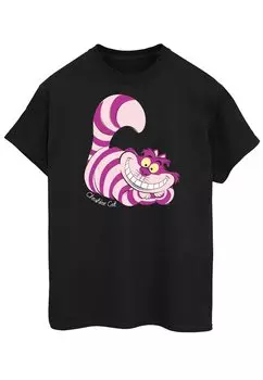 Футболка с принтом Disney Alice In Wonderland Cheshire Cat ABSOLUTE CULT, черный