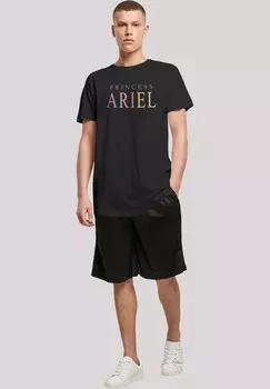Футболка с принтом DISNEY ARIELLE DIE MEERJUNGFRAU ARIELLE DIE MEERJUNGFRAU F4NT4STIC, черный