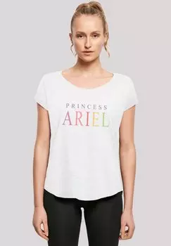 Футболка с принтом DISNEY ARIELLE DIE MEERJUNGFRAU ARIELLE DIE MEERJUNGFRAU GRAPHIC F4NT4STIC, белый
