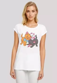 Футболка с принтом DISNEY ARISTOCATS LITTLE FRIENDS F4NT4STIC, белый