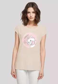 Футболка с принтом DISNEY ARISTOCATS MARIE CIRCLE F4NT4STIC, песочный