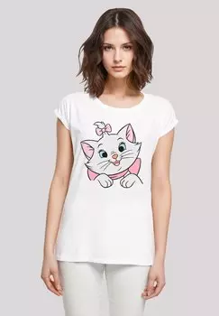 Футболка с принтом DISNEY ARISTOCATS MARIE LOOKS F4NT4STIC, белый