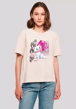 Футболка с принтом DISNEY ARISTOCATS MARIE MEOW F4NT4STIC, розовый