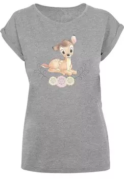 Футболка с принтом DISNEY BAMBI F4NT4STIC, серый