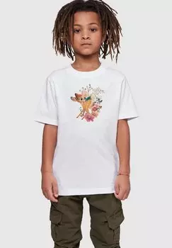 Футболка с принтом DISNEY-BAMBI MEADOW ABSOLUTE CULT, цвет white