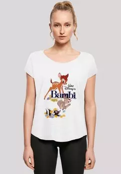 Футболка с принтом DISNEY BAMBI POSTER F4NT4STIC, белый