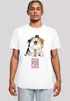 Футболка с принтом DISNEY BIG HERO 6 BAYMAX HUG F4NT4STIC, белый