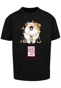 Футболка с принтом DISNEY BIG HERO BAYMAX HUG F4NT4STIC, черный