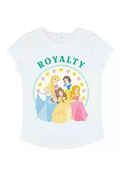 Футболка с принтом DISNEY CHIBI PRINCESS ROYALTY Henry Tiger, белый