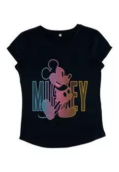 Футболка с принтом DISNEY CLASSIC MICKEY GRADIENT MICKEY Henry Tiger, темно-синий