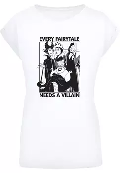 Футболка с принтом DISNEY CLASSIC VILLAINS F4NT4STIC, белый