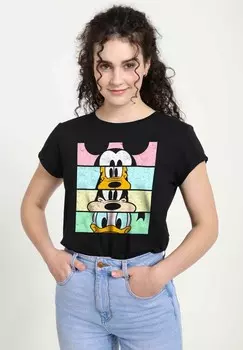 Футболка с принтом DISNEY CLASSICS MICKEY CLASSIC CREW CROP Disney, черный