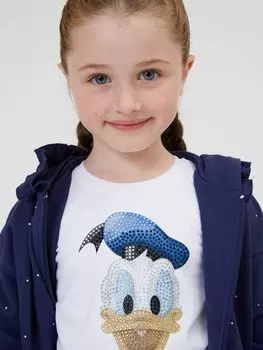 Футболка с принтом Disney Donald Duck Monnalisa, белый