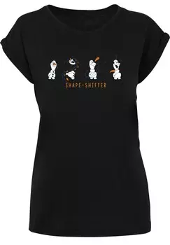 Футболка с принтом DISNEY FROZEN OLAF SHAPE SHIFTER F4NT4STIC, черный