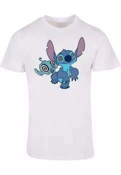 Футболка с принтом Disney Herren Lilo Stitch Hypnotized ABSOLUTE CULT, белый