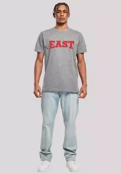 Футболка с принтом DISNEY HIGH SCHOOL MUSICAL THE MUSICAL EAST HIGH F4NT4STIC, серый